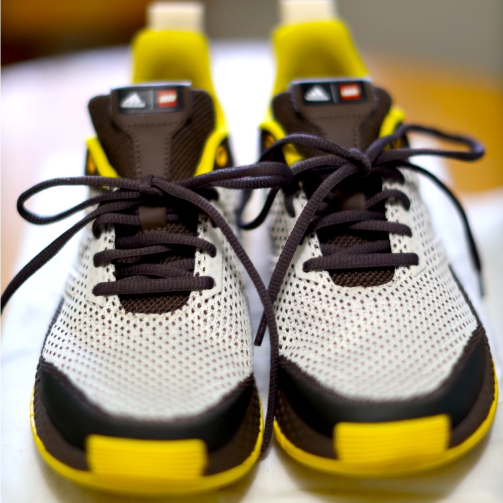 Kid’s sneakers barely worn. Adidas Lego style sneakers . Worn less than 5 times